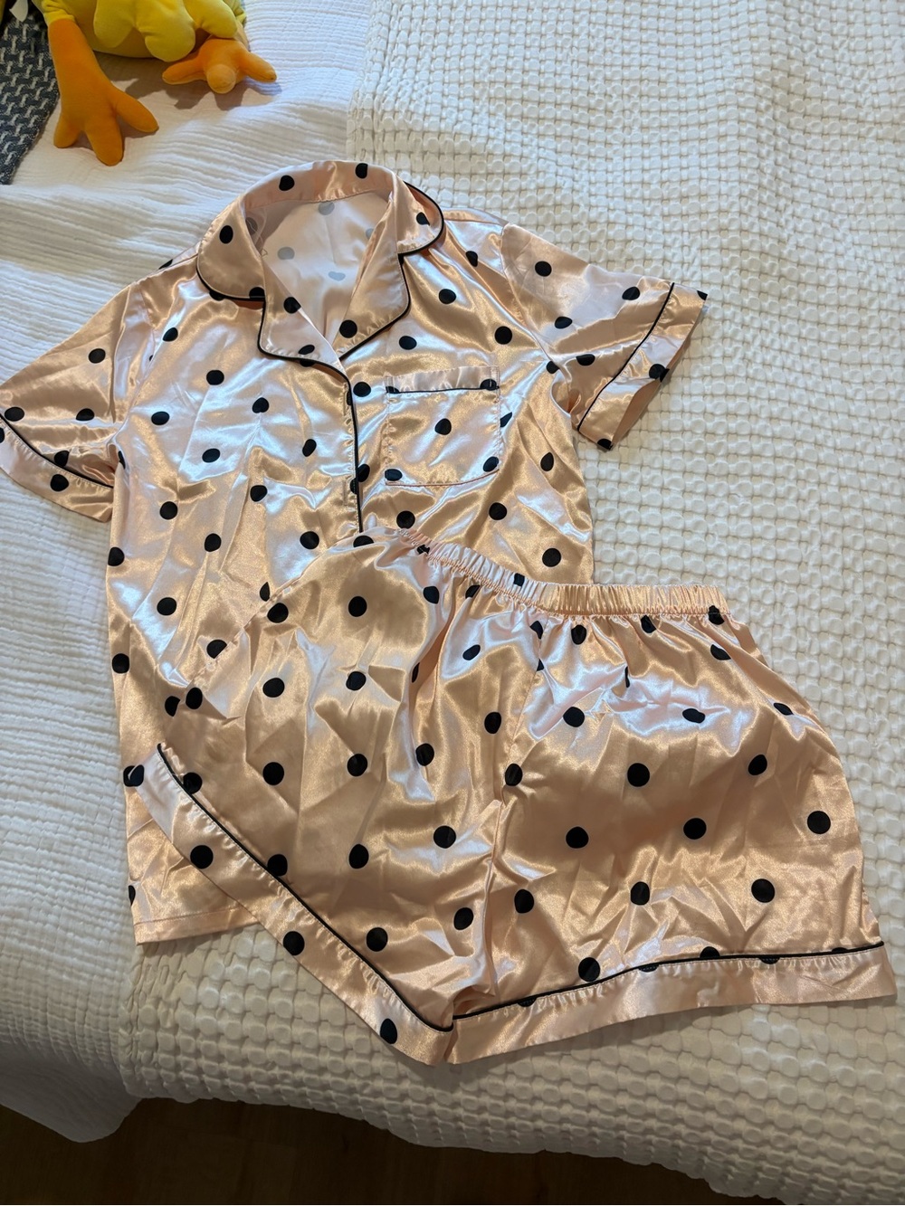 Satin Polka Dot PJ Set